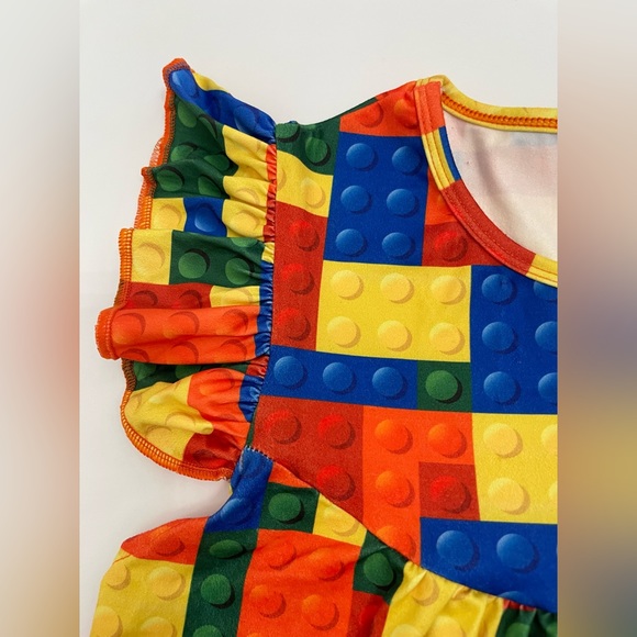 Building Block Milk Silk Flutter Dress Size 14/16 - Picture 4 of 4